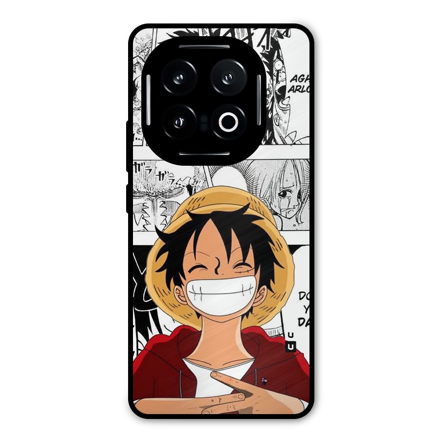 Manga Style Luffy Metal Back Case for iQOO 13