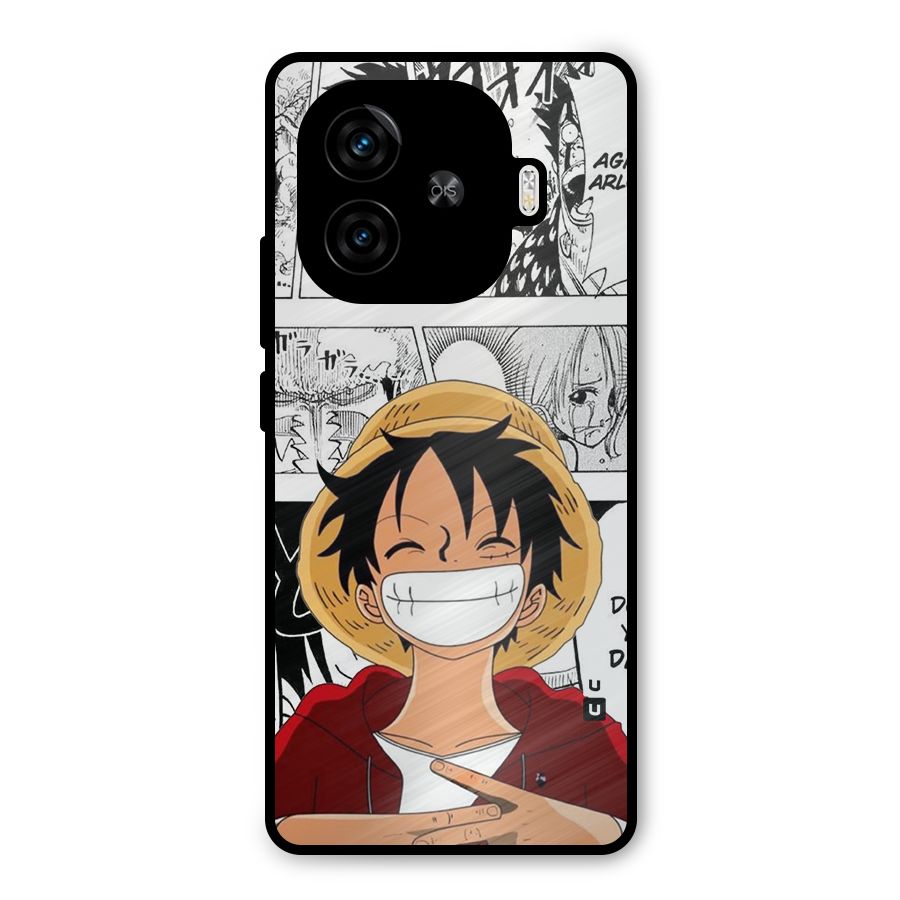 Manga Style Luffy Metal Back Case for iQOO Neo 10R