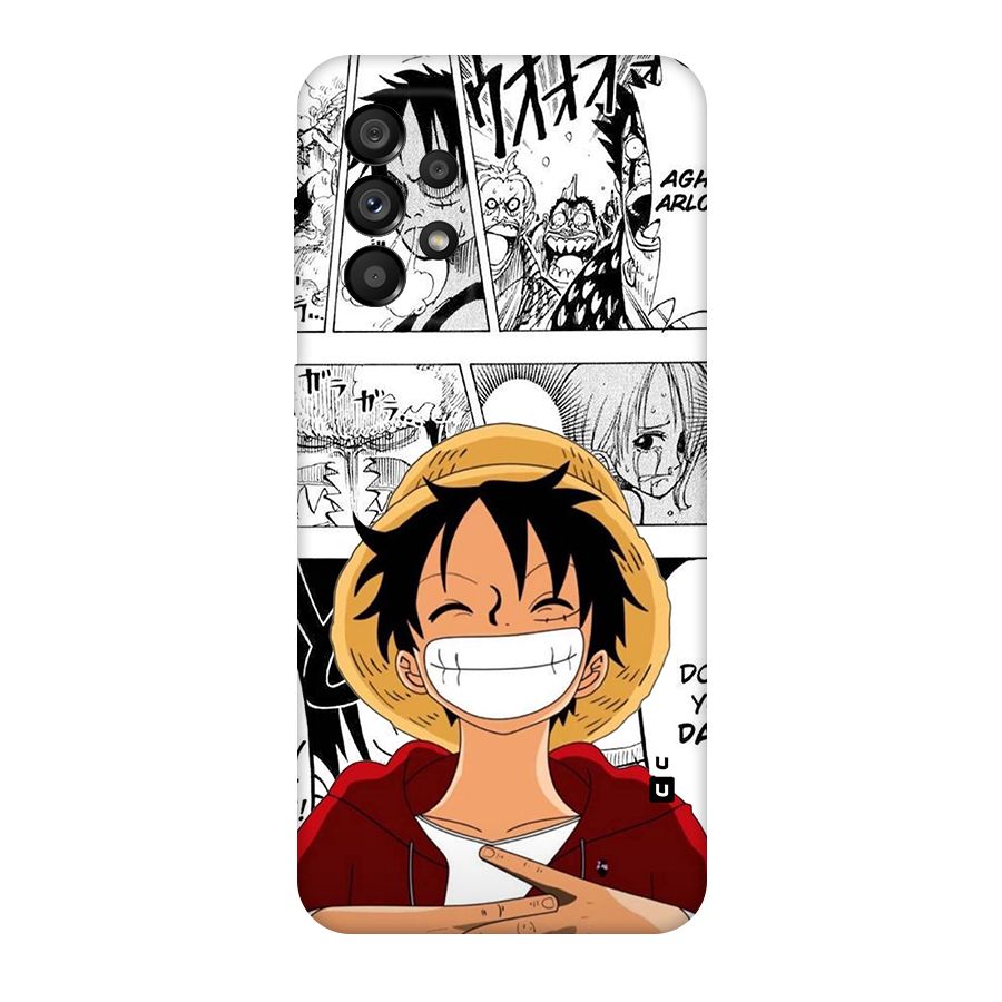 Manga Style Luffy Original Polycarbonate Back Case for Galaxy A73 5G