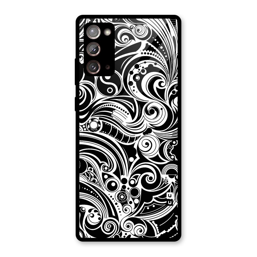 Maori Art Design Abstract Glass Back Case for Galaxy Note 20