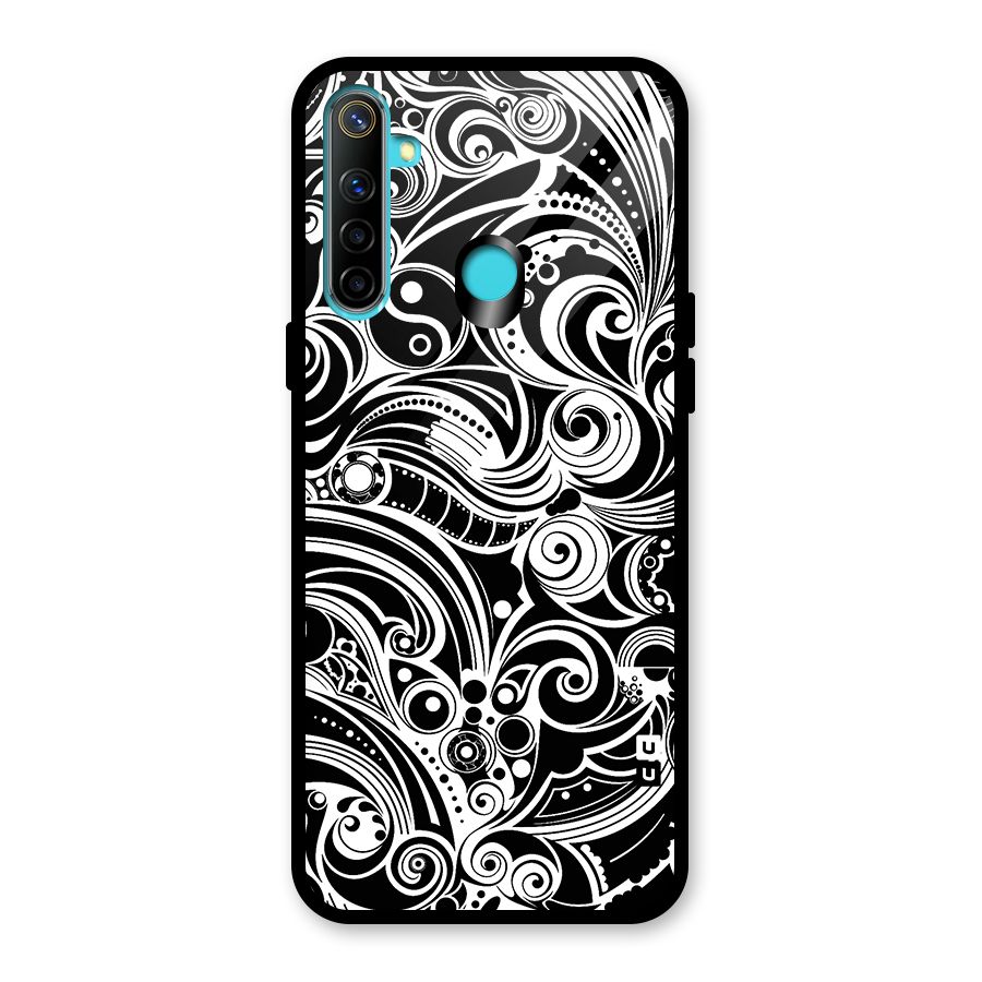 Maori Art Design Abstract Glass Back Case for Realme 5