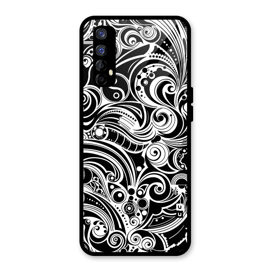 Maori Art Design Abstract Glass Back Case for Realme 7