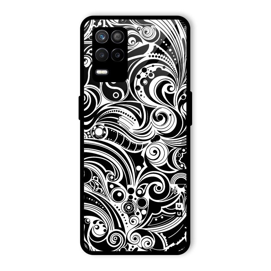 Maori Art Design Abstract Glass Back Case for Realme 8s 5G
