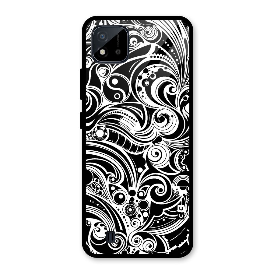 Maori Art Design Abstract Glass Back Case for Realme C11 2021