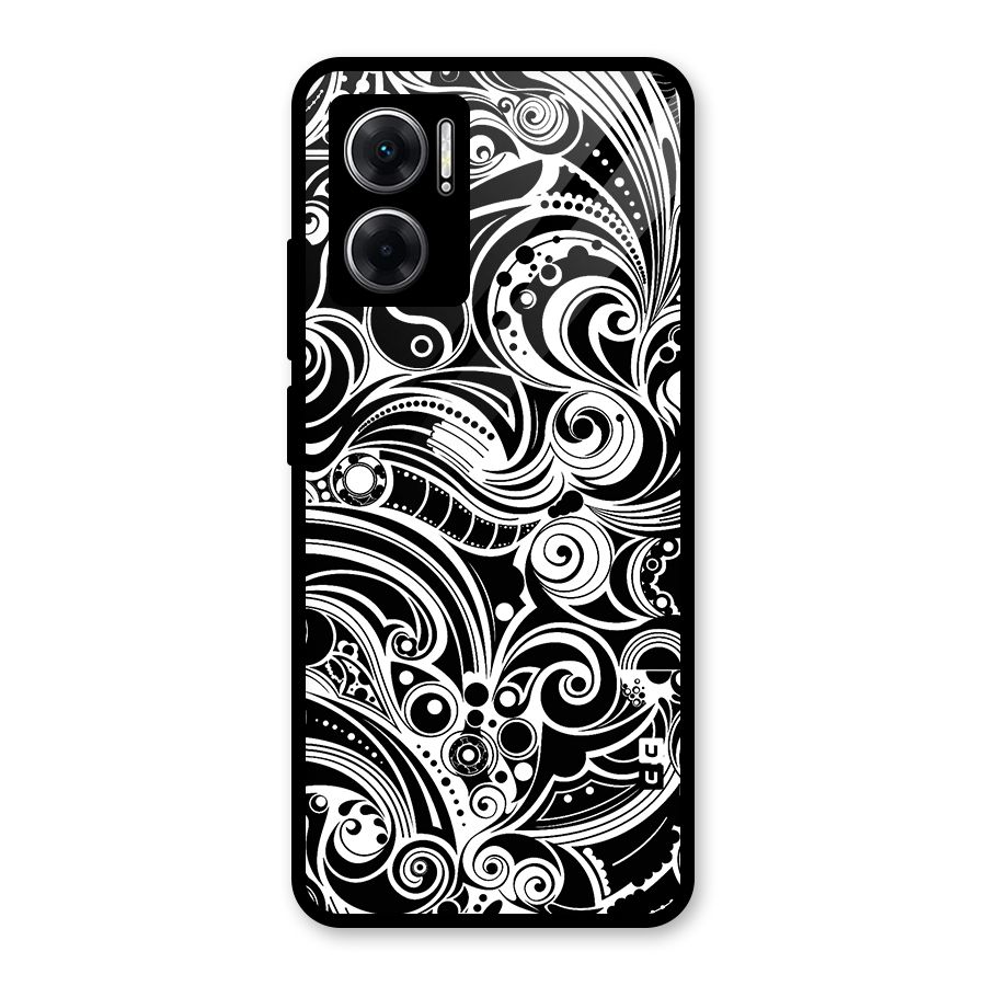 Maori Art Design Abstract Glass Back Case for Redmi 11 Prime 5G