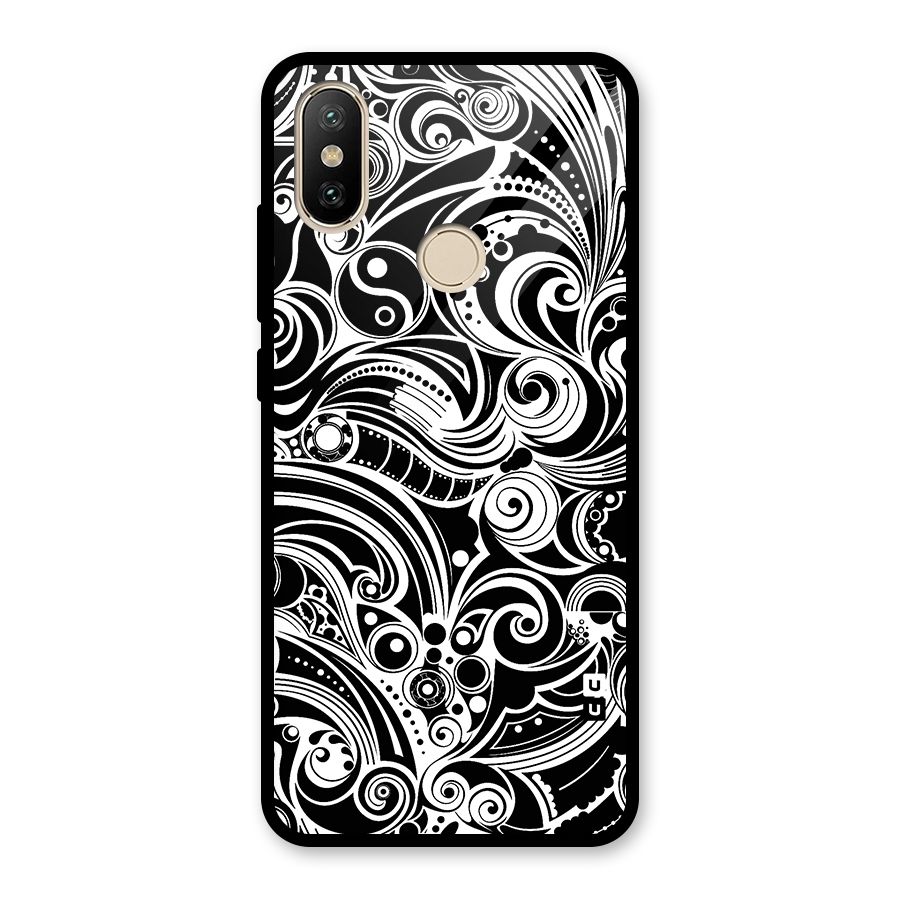 Maori Art Design Abstract Glass Back Case for Redmi A2