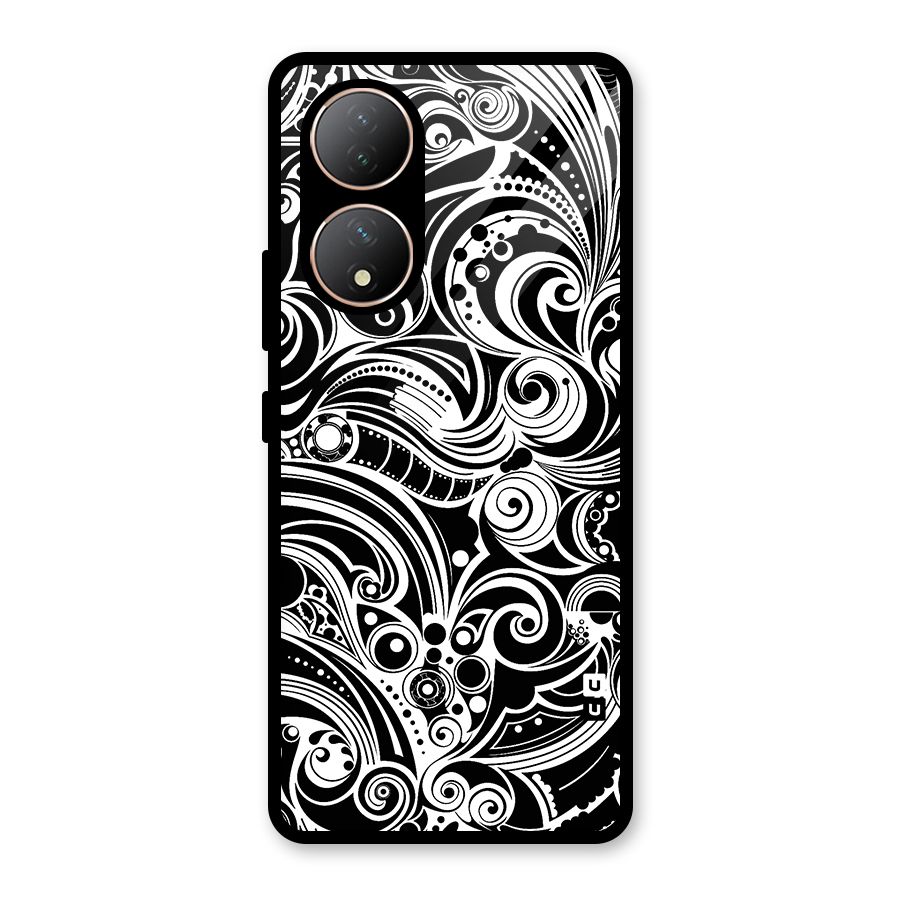 Maori Art Design Abstract Glass Back Case for Vivo Y100