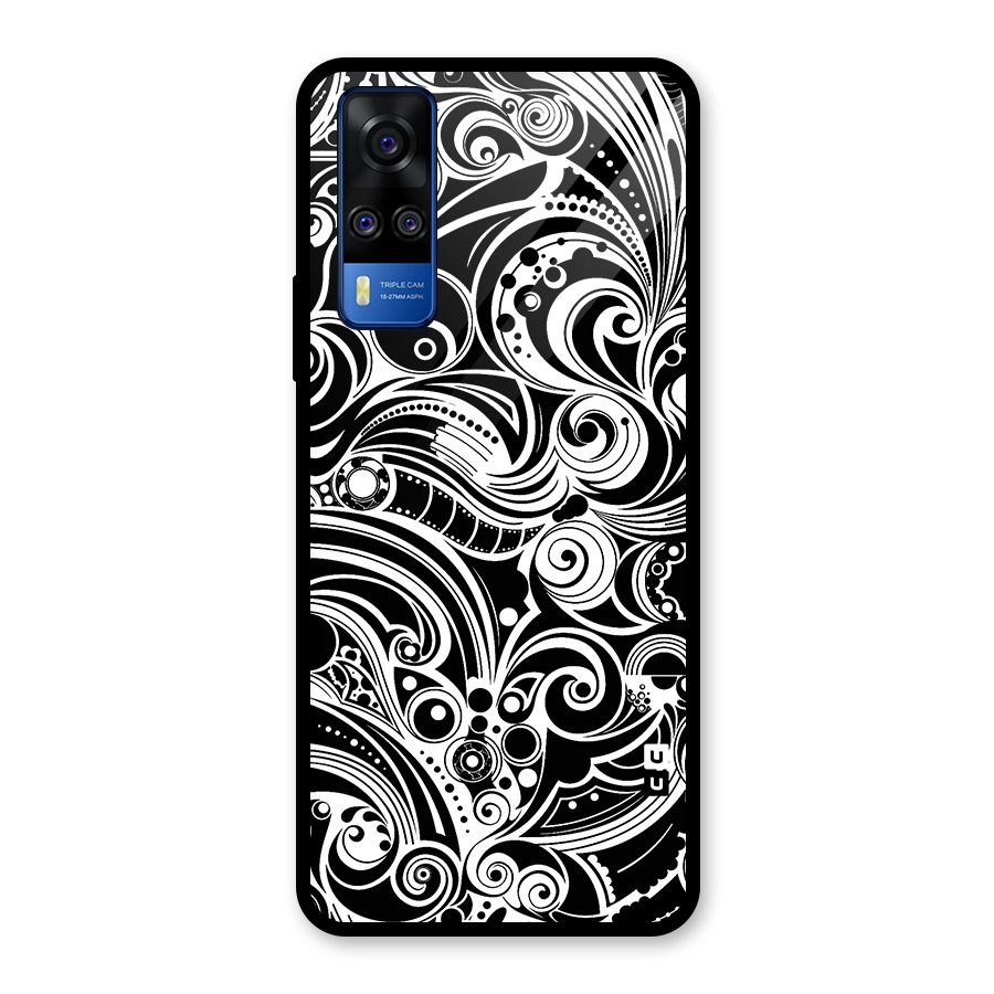 Maori Art Design Abstract Glass Back Case for Vivo Y31