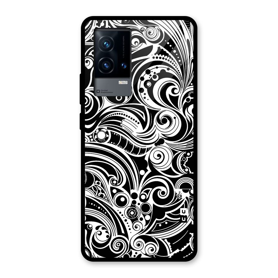 Maori Art Design Abstract Glass Back Case for iQOO 9 5G