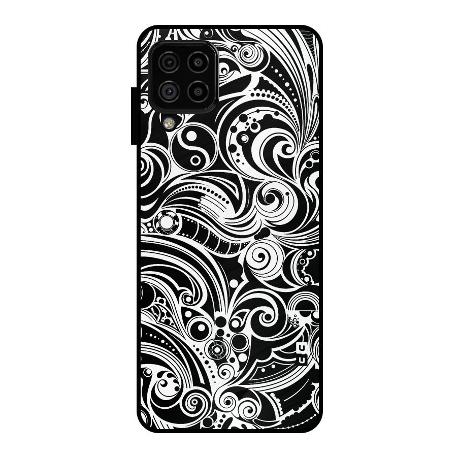 Maori Art Design Abstract Metal Back Case for Galaxy A22 4G