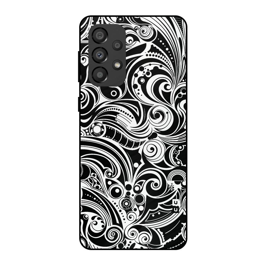 Maori Art Design Abstract Metal Back Case for Galaxy A33 5G