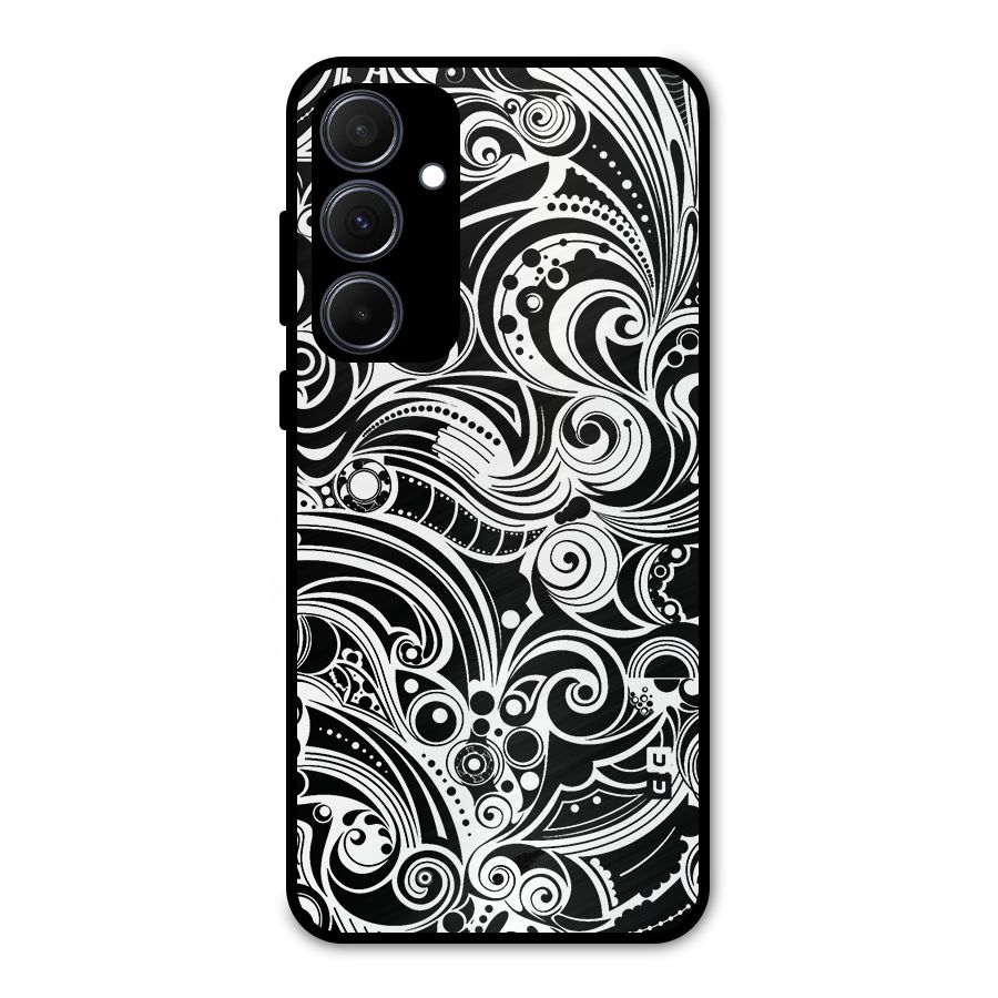 Maori Art Design Abstract Metal Back Case for Galaxy A35