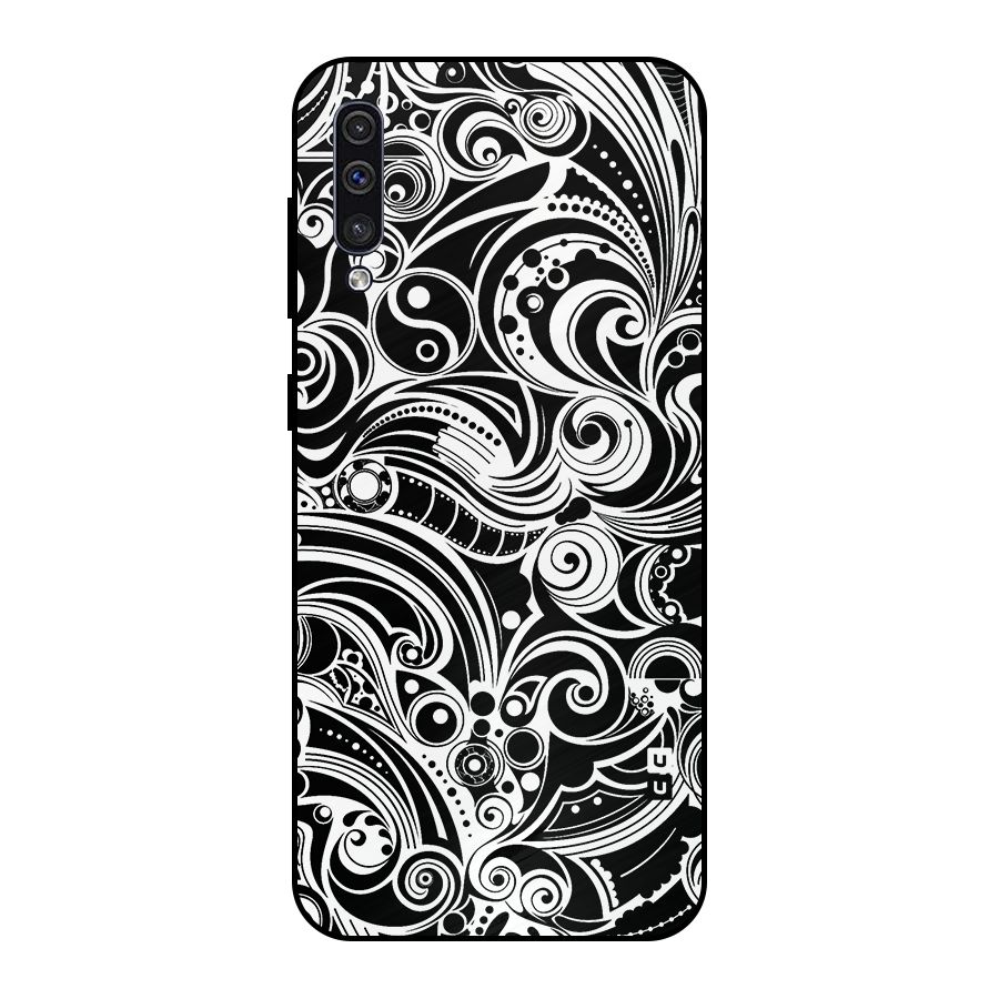 Maori Art Design Abstract Metal Back Case for Galaxy A50s