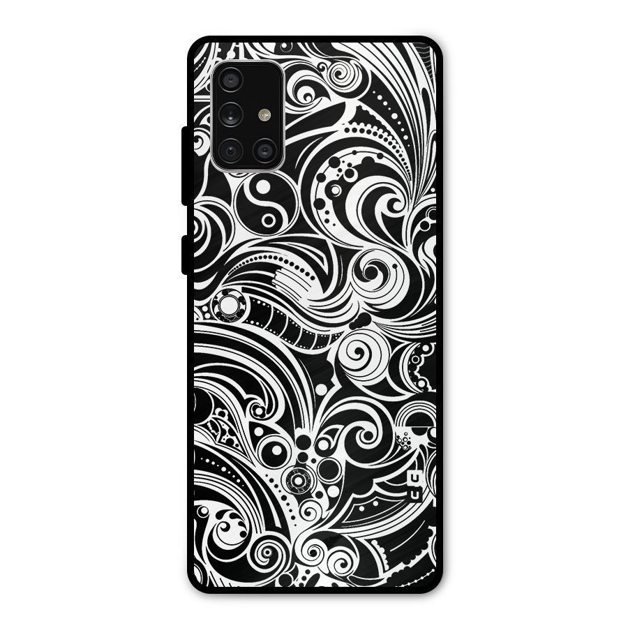 Maori Art Design Abstract Metal Back Case for Galaxy A71