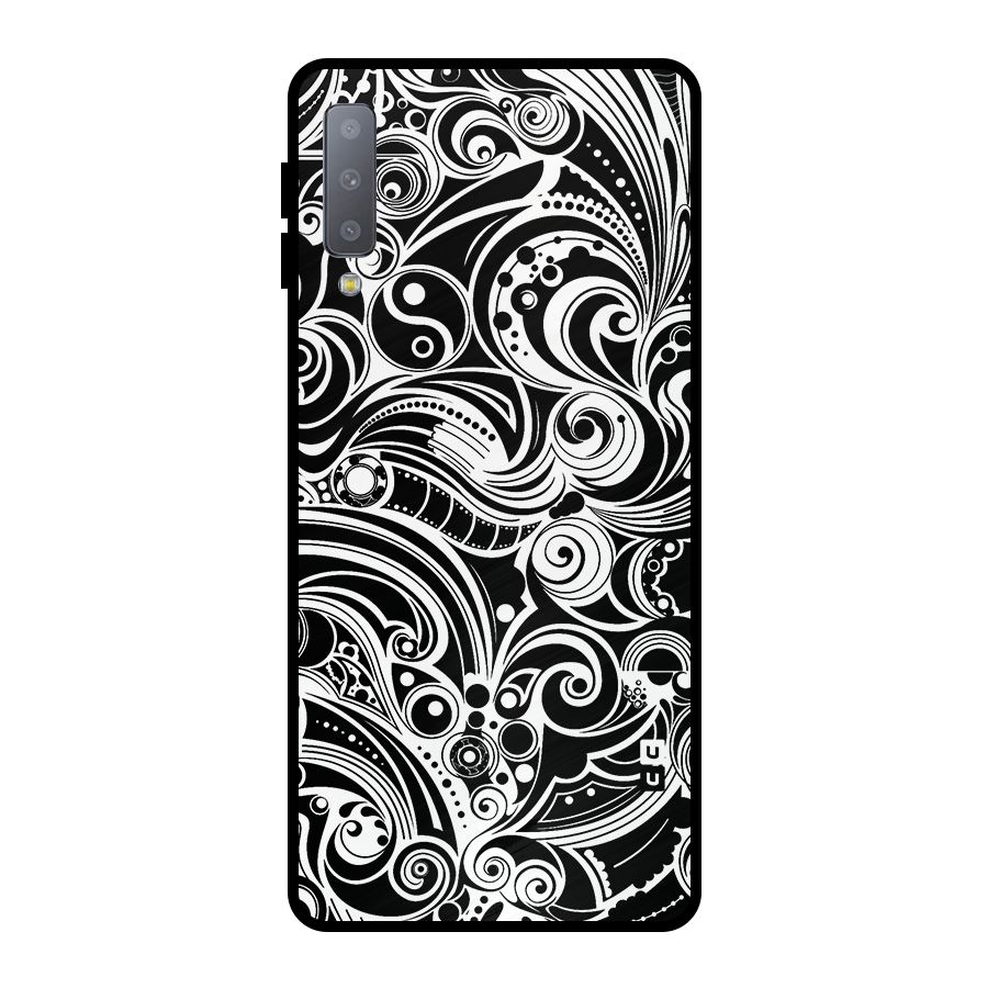 Maori Art Design Abstract Metal Back Case for Galaxy A7 (2018)