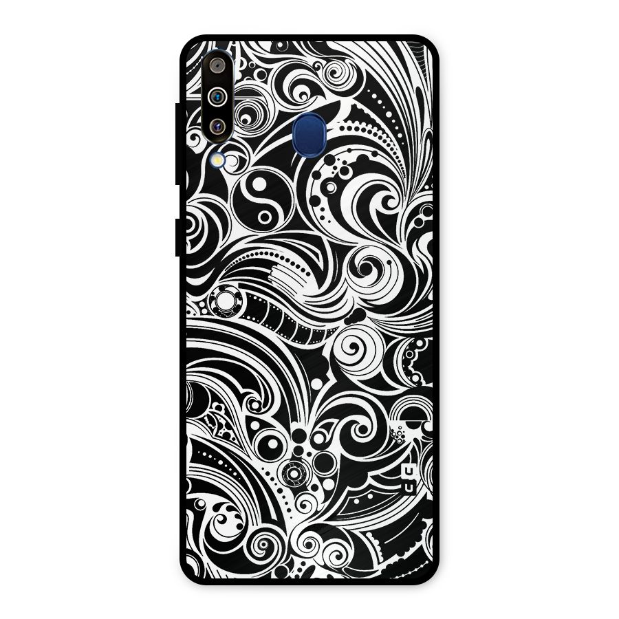 Maori Art Design Abstract Metal Back Case for Galaxy M30