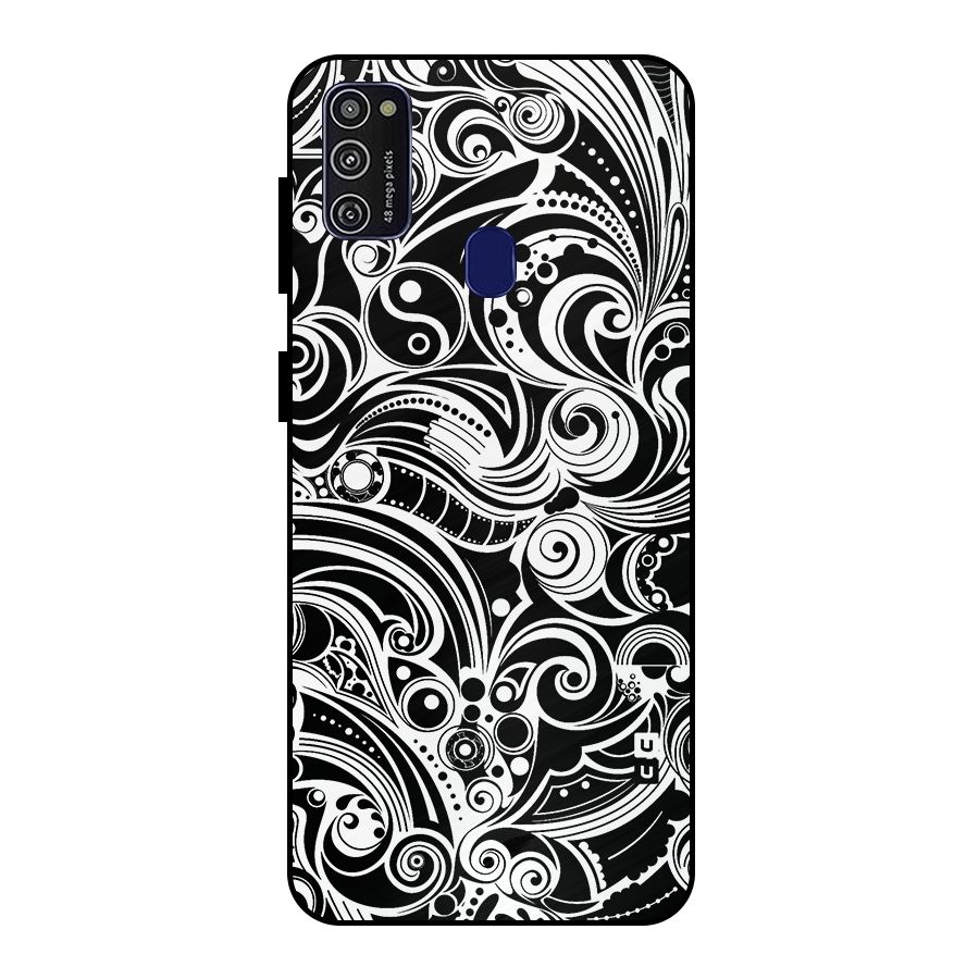 Maori Art Design Abstract Metal Back Case for Galaxy M30s