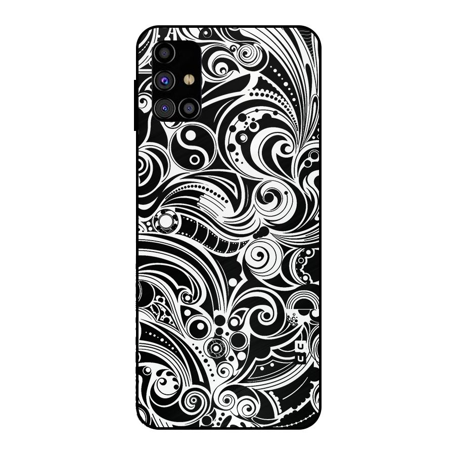 Maori Art Design Abstract Metal Back Case for Galaxy M31s