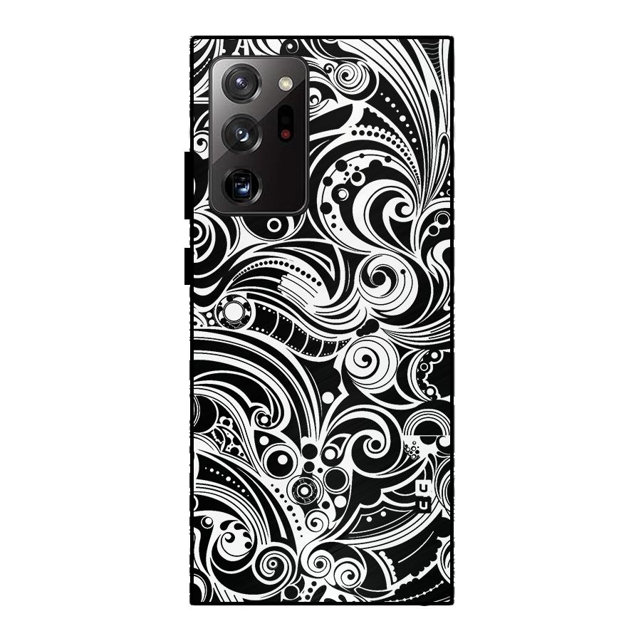 Maori Art Design Abstract Metal Back Case for Galaxy Note 20 Ultra 5G