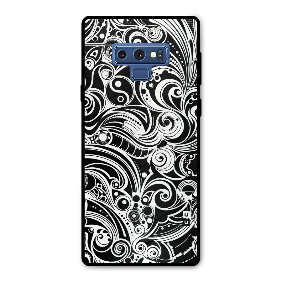 Maori Art Design Abstract Metal Back Case for Galaxy Note 9