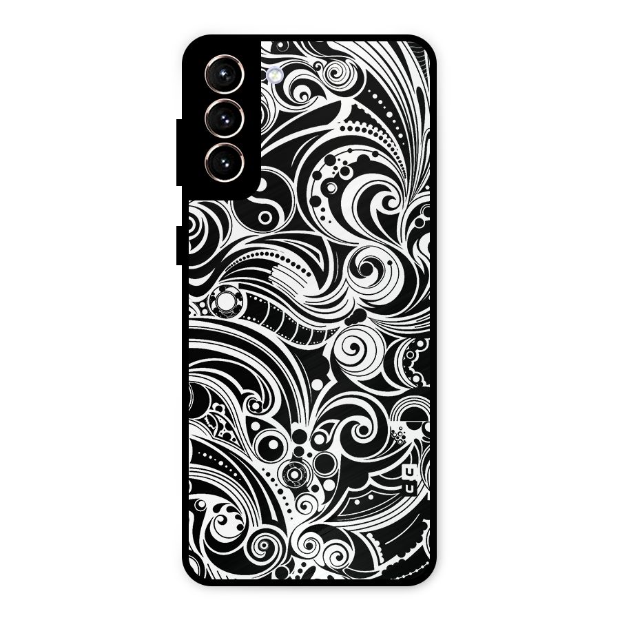 Maori Art Design Abstract Metal Back Case for Galaxy S21 Plus
