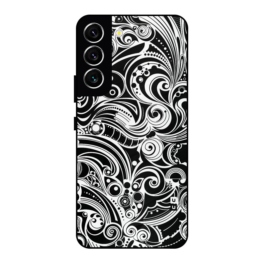 Maori Art Design Abstract Metal Back Case for Galaxy S22 5G