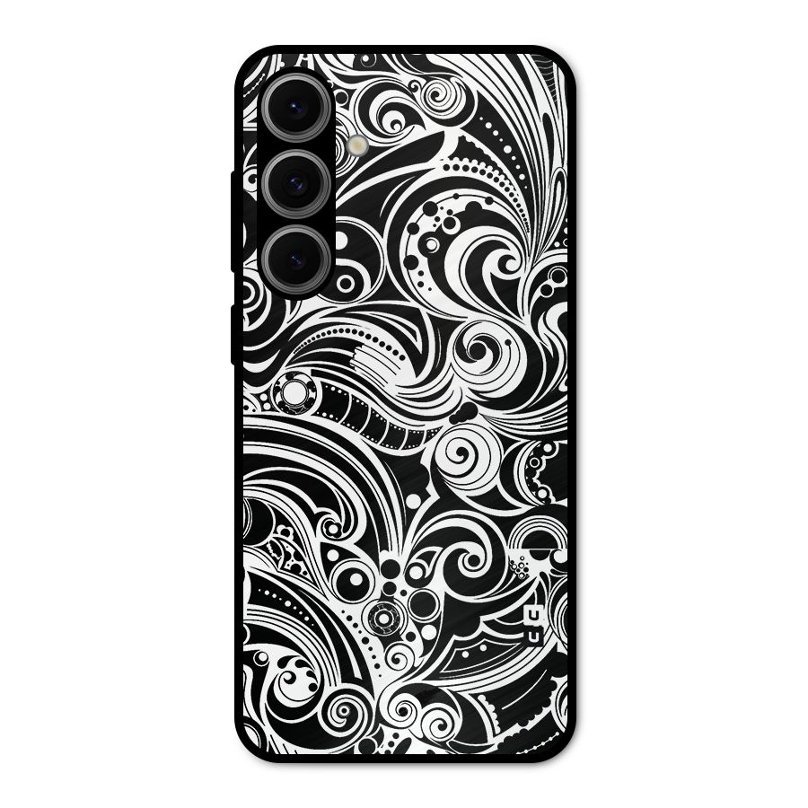 Maori Art Design Abstract Metal Back Case for Galaxy S24 FE