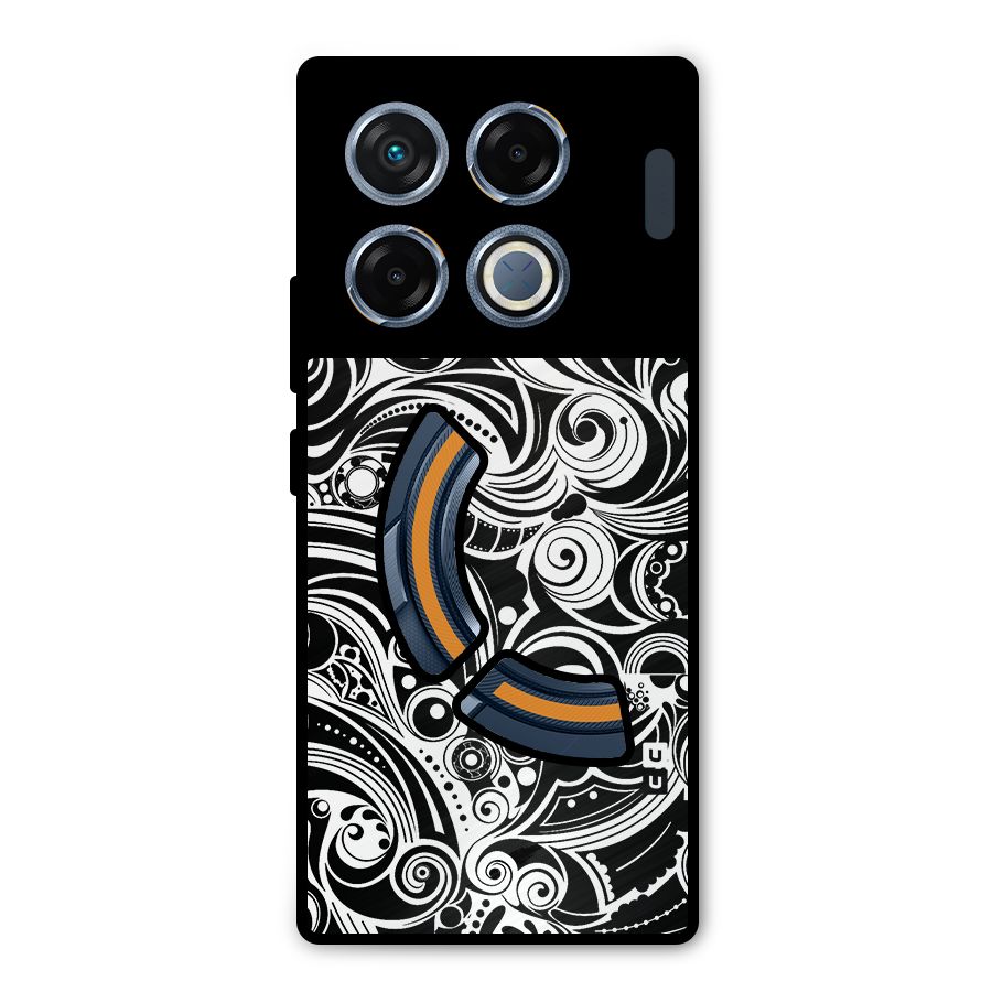 Maori Art Design Abstract Metal Back Case for Infinix GT 20 Pro