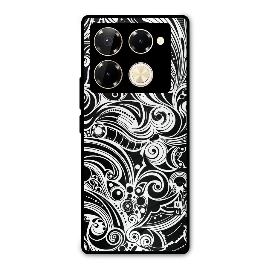 Maori Art Design Abstract Metal Back Case for Infinix Note 40 Pro Plus
