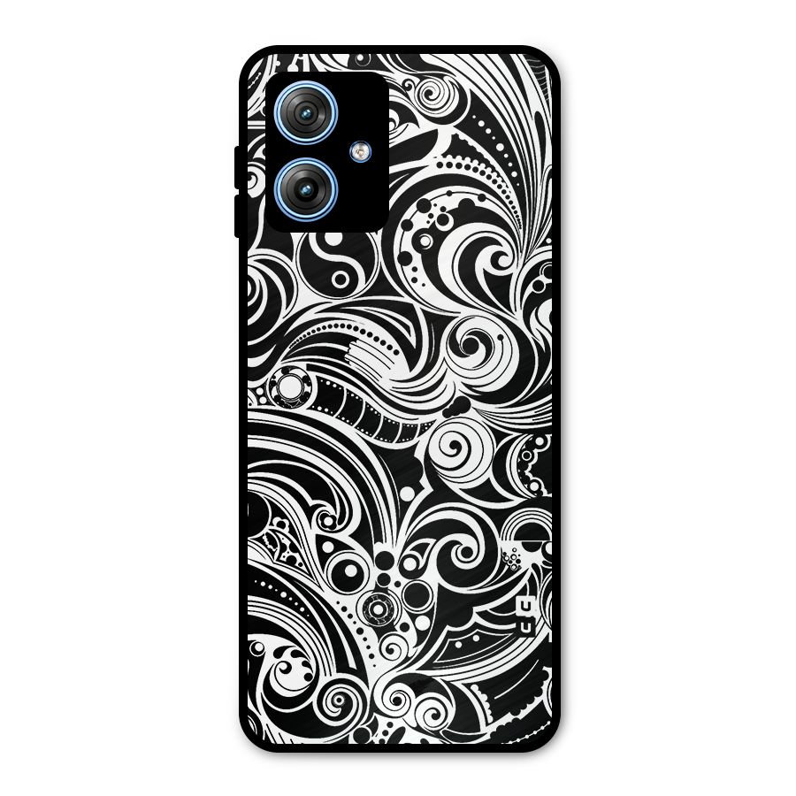 Maori Art Design Abstract Metal Back Case for Moto G54