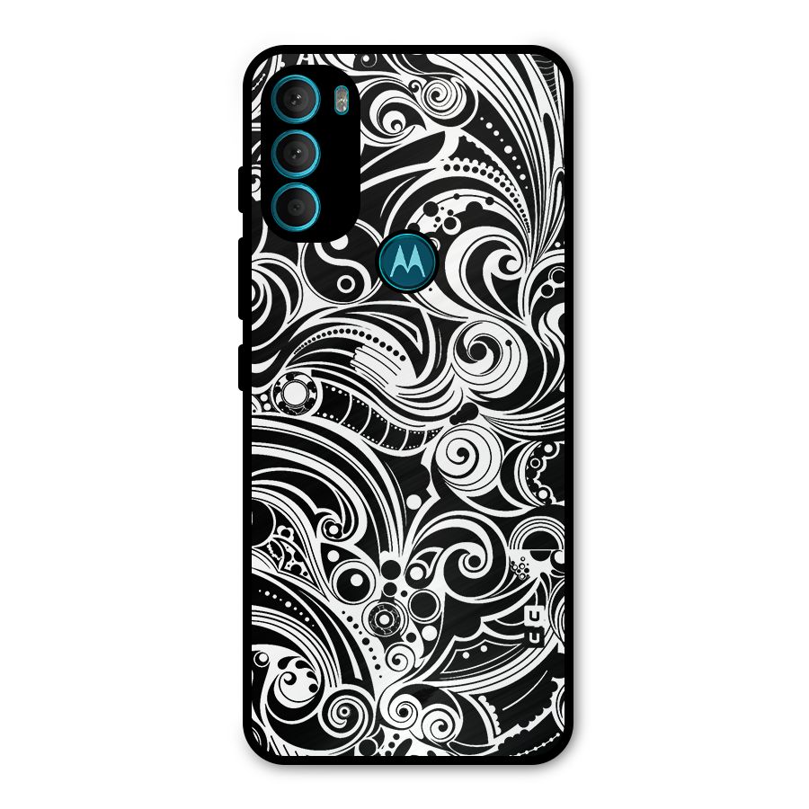 Maori Art Design Abstract Metal Back Case for Moto G71 5G