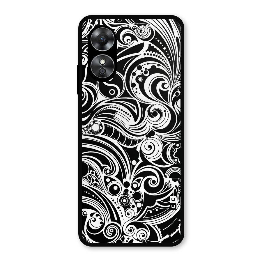 Maori Art Design Abstract Metal Back Case for Oppo A17