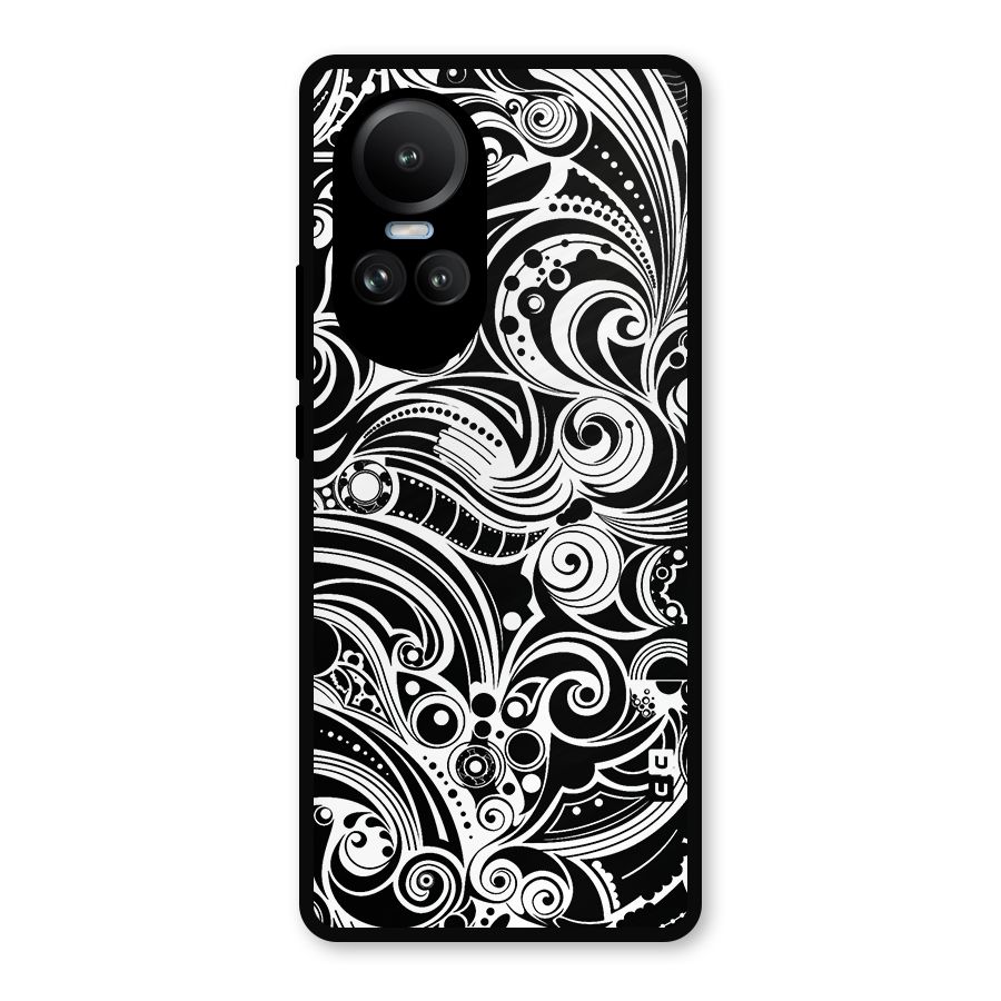 Maori Art Design Abstract Metal Back Case for Oppo Reno10 Pro