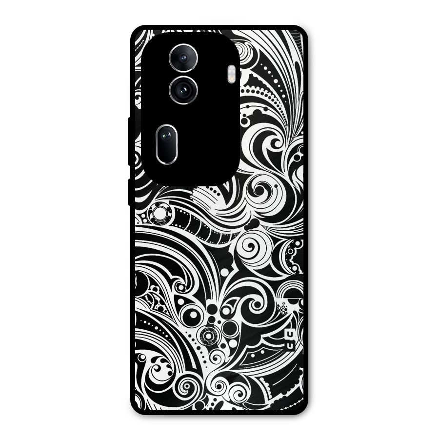 Maori Art Design Abstract Metal Back Case for Oppo Reno11 Pro 5G