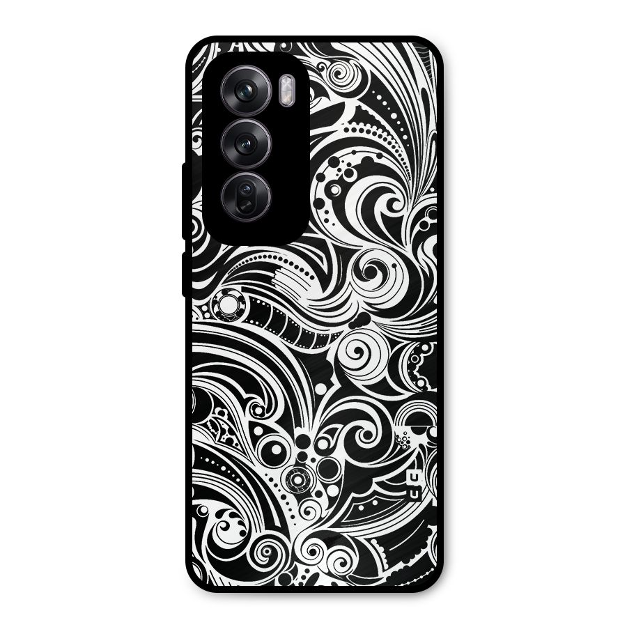 Maori Art Design Abstract Metal Back Case for Oppo Reno12 Pro
