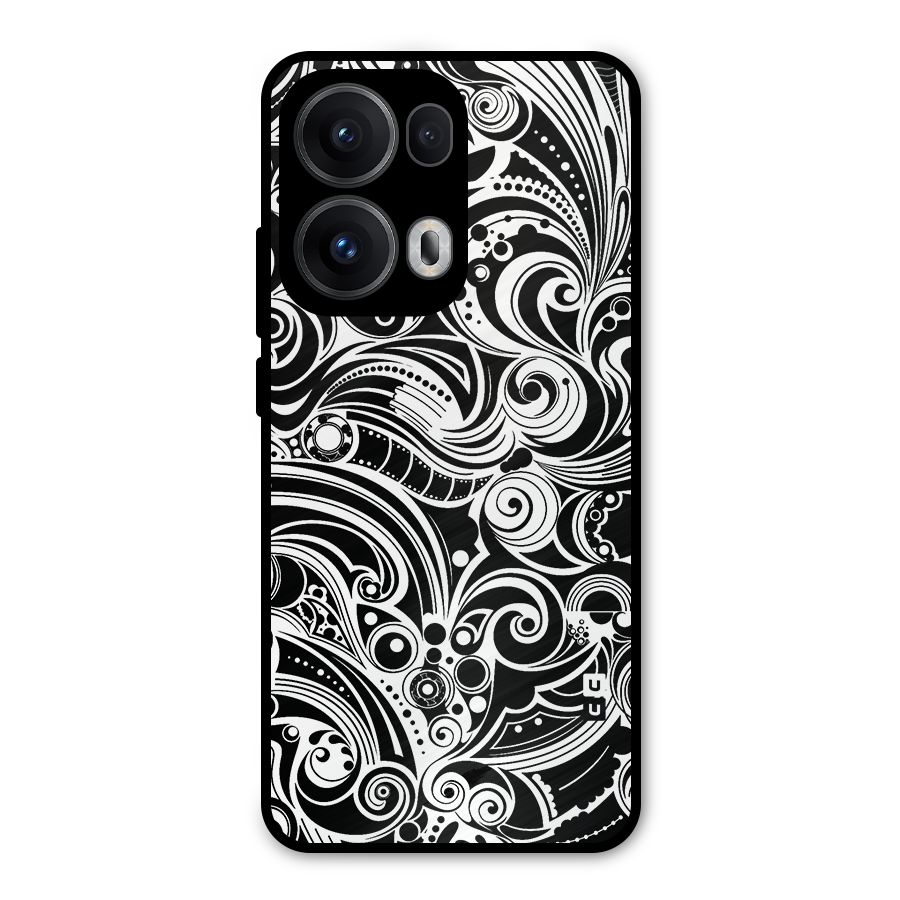 Maori Art Design Abstract Metal Back Case for Oppo Reno13 Pro