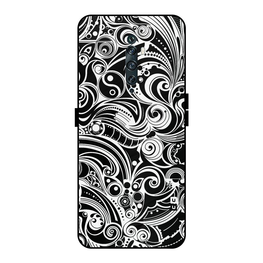 Maori Art Design Abstract Metal Back Case for Oppo Reno2 F