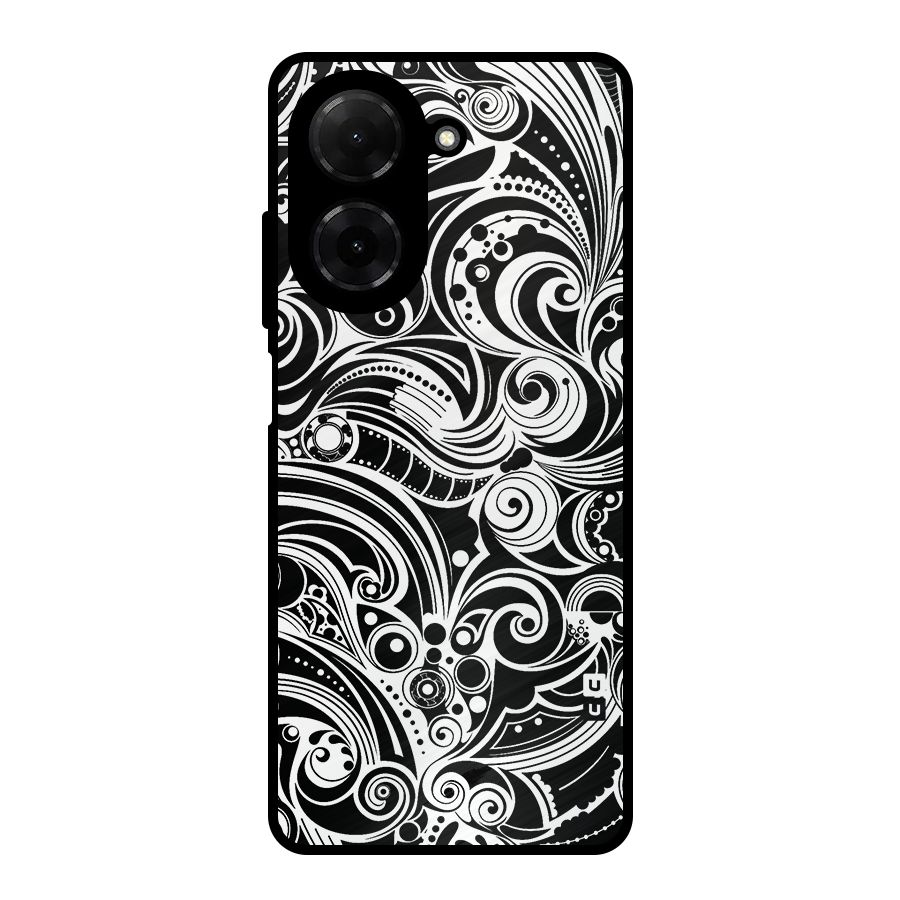 Maori Art Design Abstract Metal Back Case for Poco C71