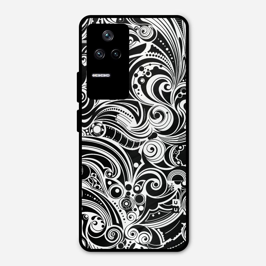 Maori Art Design Abstract Metal Back Case for Poco F4 5G
