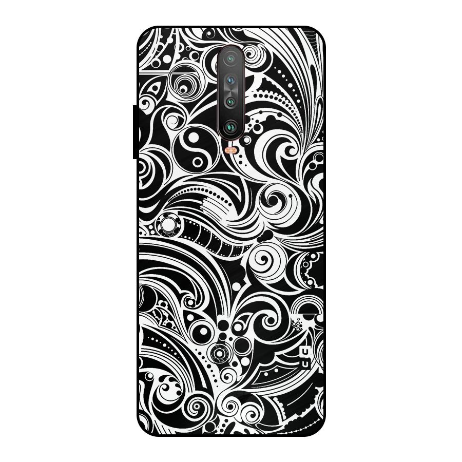 Maori Art Design Abstract Metal Back Case for Poco X2
