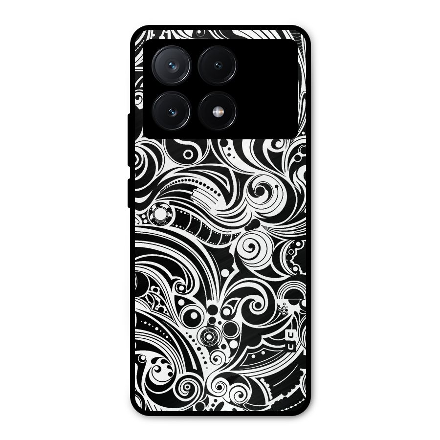 Maori Art Design Abstract Metal Back Case for Poco X6 Pro