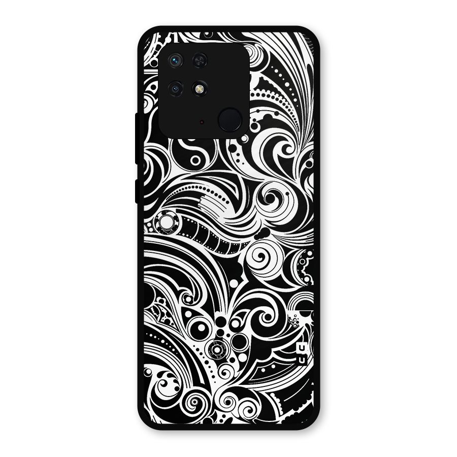 Maori Art Design Abstract Metal Back Case for Redmi 10 Power