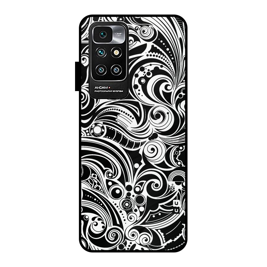 Maori Art Design Abstract Metal Back Case for Redmi 10 Prime