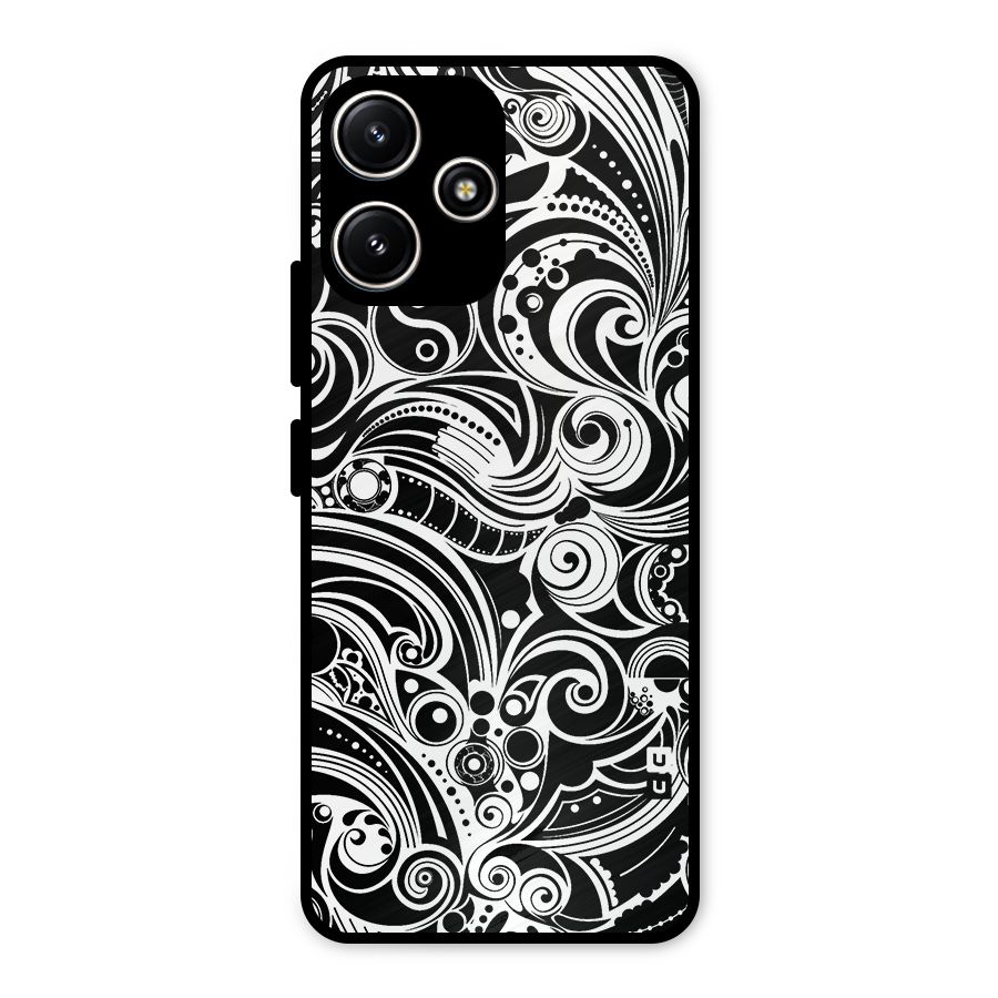 Maori Art Design Abstract Metal Back Case for Redmi 12 5G