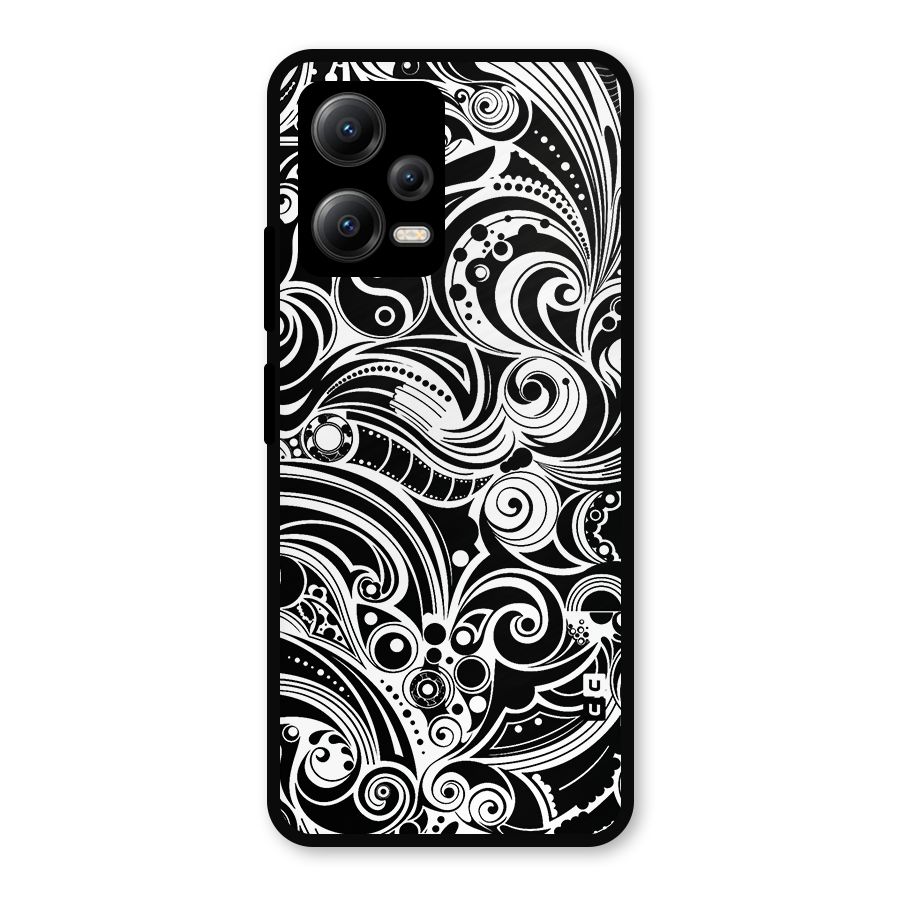 Maori Art Design Abstract Metal Back Case for Redmi Note 12 5G