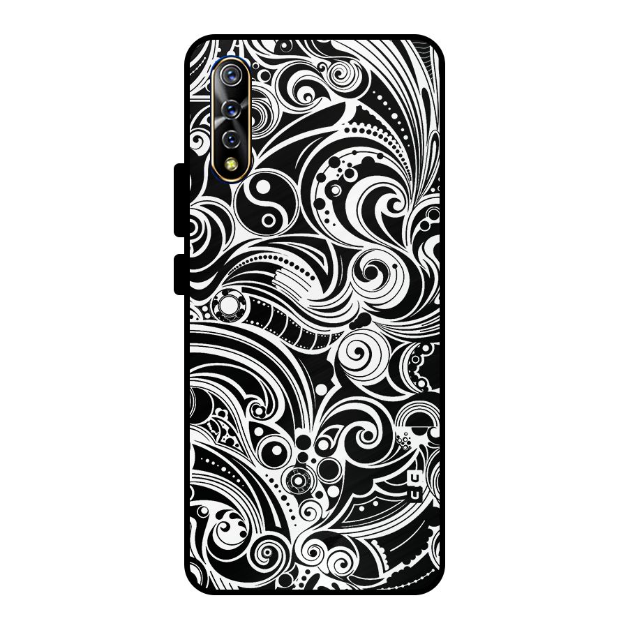 Maori Art Design Abstract Metal Back Case for Vivo S1