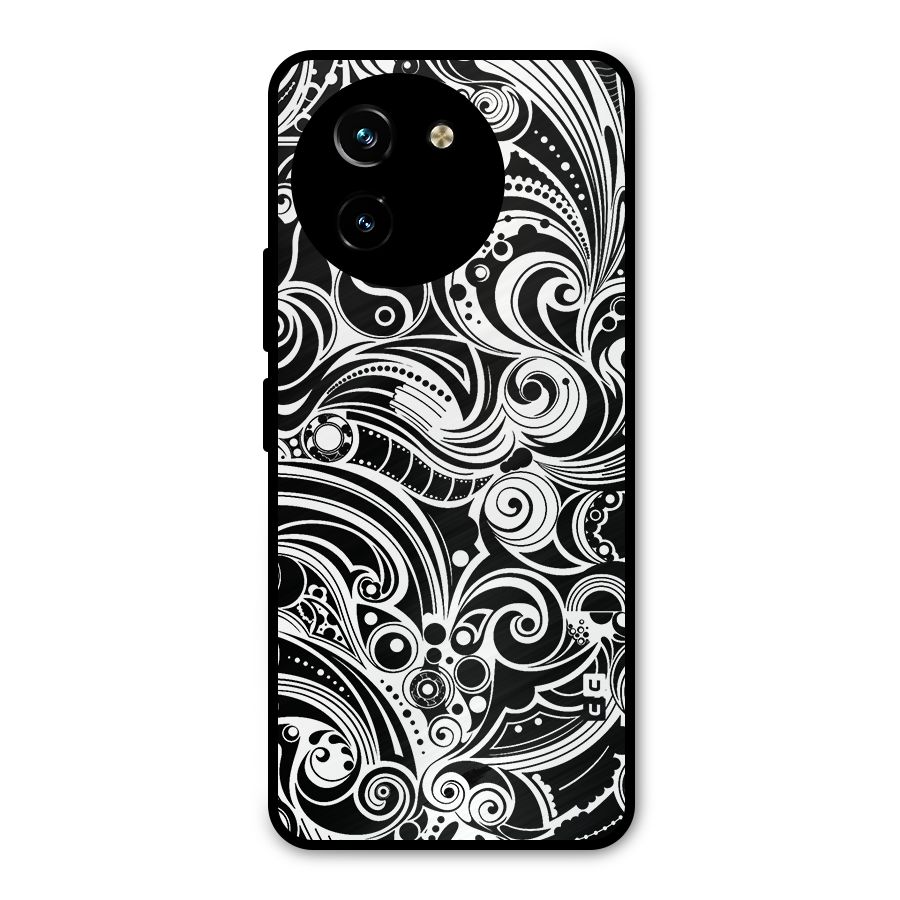 Maori Art Design Abstract Metal Back Case for Vivo T3x