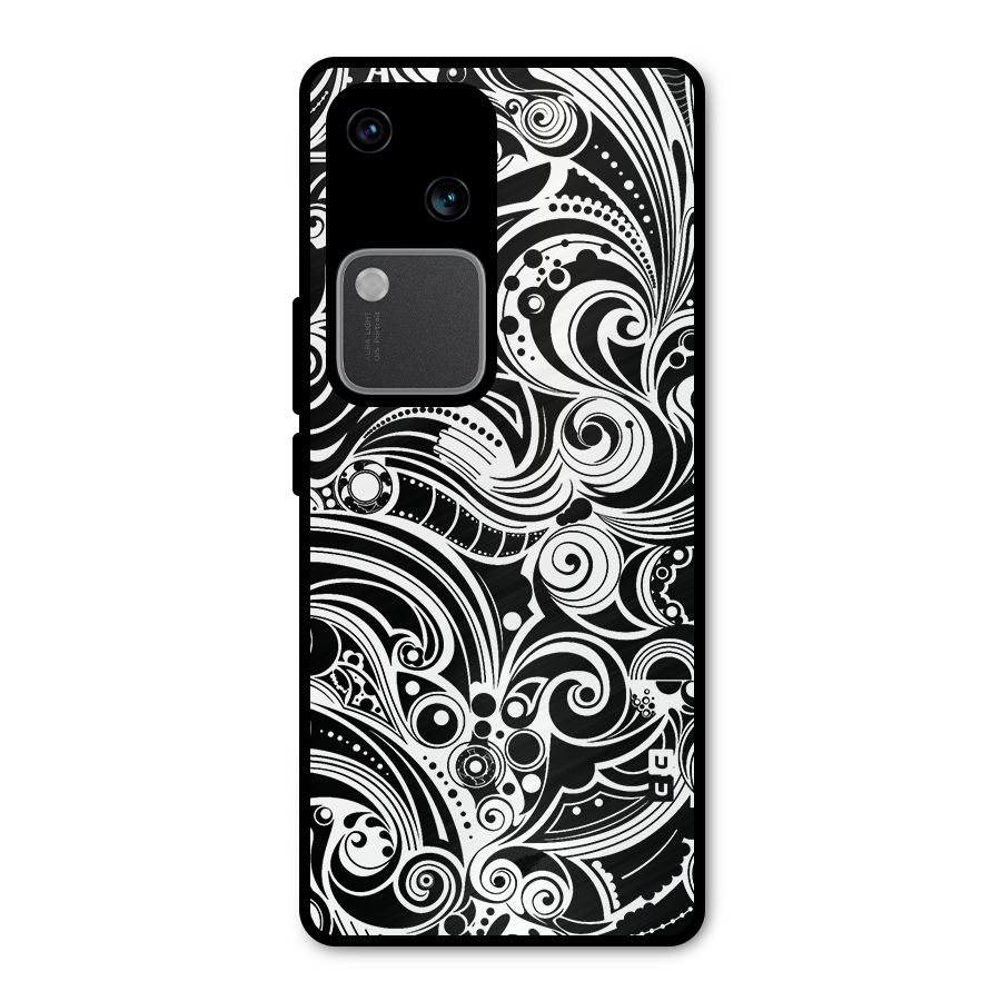 Maori Art Design Abstract Metal Back Case for Vivo V30