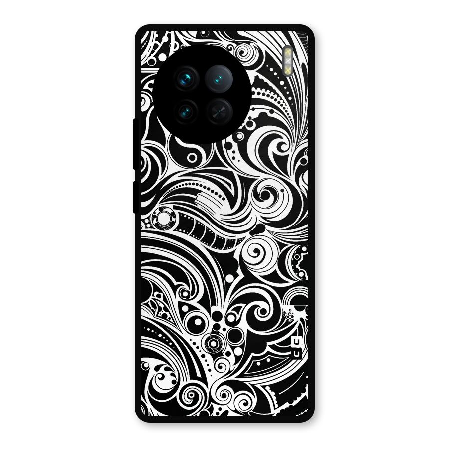 Maori Art Design Abstract Metal Back Case for Vivo X90