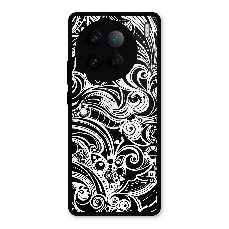 Maori Art Design Abstract Metal Back Case for Vivo X90 Pro